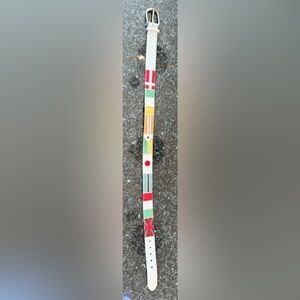 Vintage Italian genuine snakeskin belt